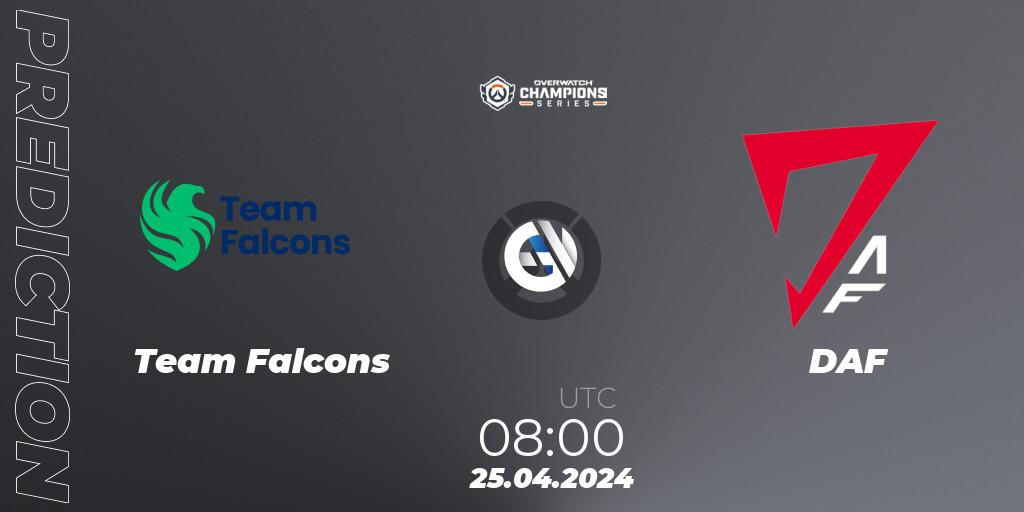 Team Falcons vs DAF: Betting TIp, Match Prediction. 25.04.24. Overwatch, Overwatch Champions Series 2024 - Asia Stage 1 Main Event