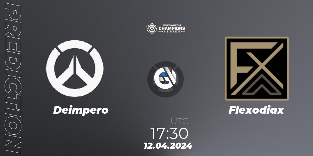 Deimpero vs Flexodiax: Betting TIp, Match Prediction. 12.04.2024 at 17:30. Overwatch, Overwatch Champions Series 2024 - EMEA Stage 2 Group Stage