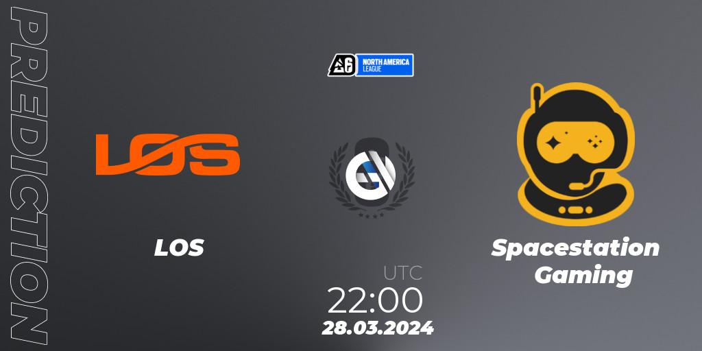 LOS vs Spacestation Gaming: Betting TIp, Match Prediction. 28.03.24. Rainbow Six, North America League 2024 - Stage 1