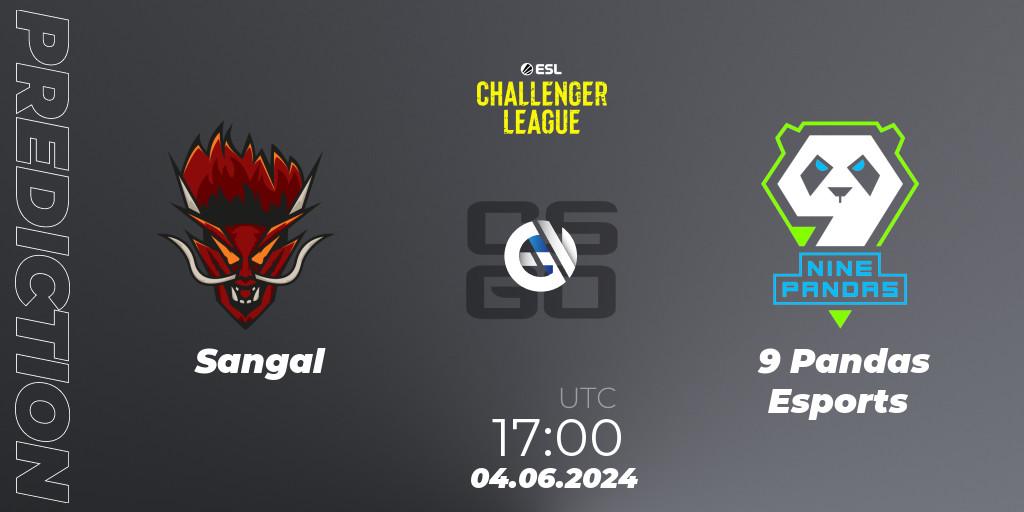 Sangal vs 9 Pandas Esports: Betting TIp, Match Prediction. 04.06.2024 at 17:00. Counter-Strike (CS2), ESL Challenger League Season 47: Europe
