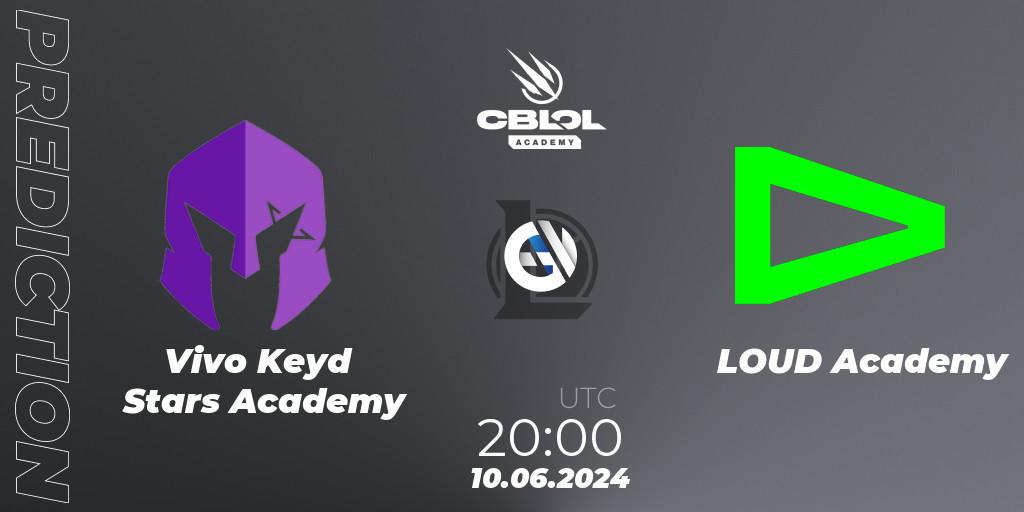 Vivo Keyd Stars Academy vs LOUD Academy: Betting TIp, Match Prediction. 10.06.2024 at 20:00. LoL, CBLOL Academy 2024