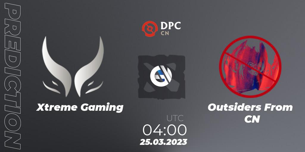 Xtreme Gaming vs Outsiders From CN: Betting TIp, Match Prediction. 25.03.23. Dota 2, DPC 2023 Tour 2: China Division I (Upper)