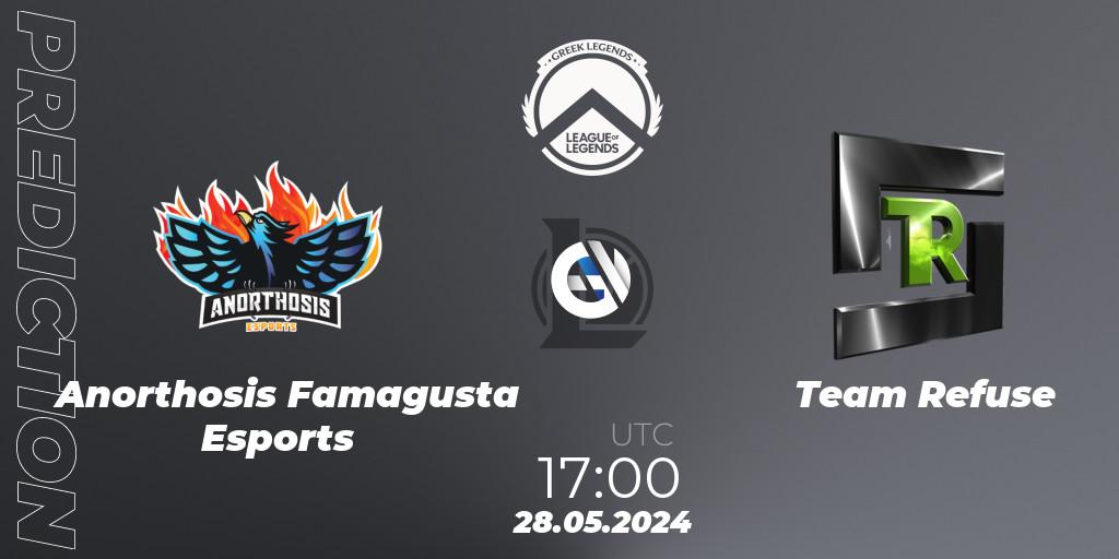 Anorthosis Famagusta Esports vs Team Refuse: Betting TIp, Match Prediction. 28.05.2024 at 17:00. LoL, GLL Summer 2024