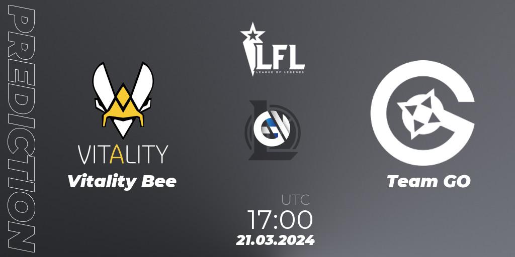 Vitality Bee vs Team GO: Betting TIp, Match Prediction. 21.03.24. LoL, LFL Spring 2024
