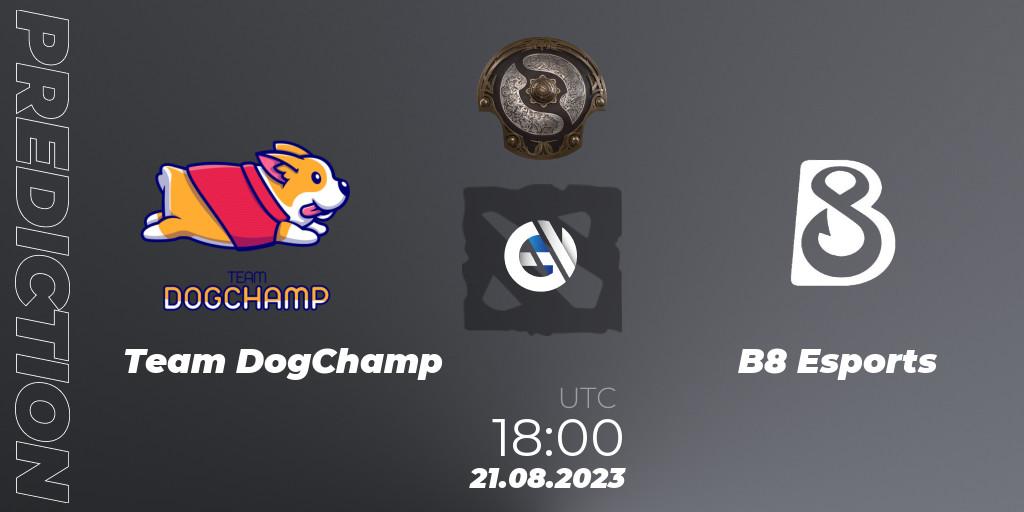 Team DogChamp vs B8 Esports: Betting TIp, Match Prediction. 21.08.23. Dota 2, The International 2023 - North America Qualifier