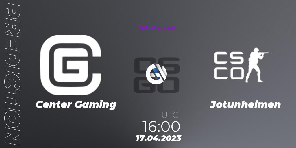 Center Gaming vs Jotunheimen: Betting TIp, Match Prediction. 17.04.23. CS2 (CS:GO), Telialigaen Spring 2023: Group stage