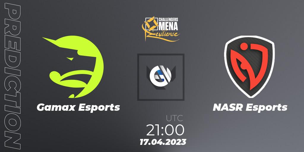 Gamax Esports vs NASR Esports: Betting TIp, Match Prediction. 17.04.2023 at 21:00. VALORANT, VALORANT Challengers 2023 MENA: Resilience Split 2 - Levant and North Africa