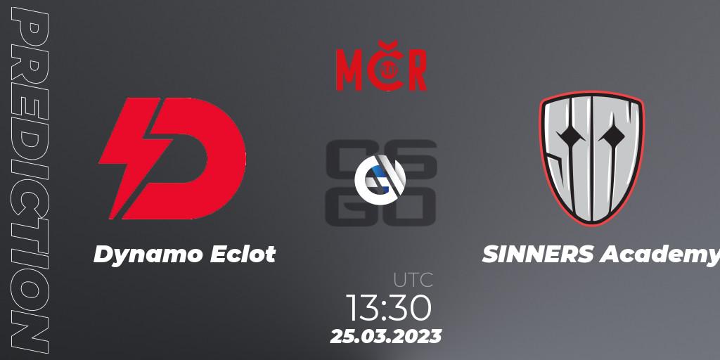 Dynamo Eclot vs SINNERS Academy: Betting TIp, Match Prediction. 25.03.23. CS2 (CS:GO), Tipsport Cup Prague Spring 2023: Online Stage