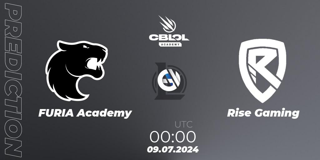 FURIA Academy vs Rise Gaming: Betting TIp, Match Prediction. 10.07.2024 at 00:00. LoL, CBLOL Academy 2024