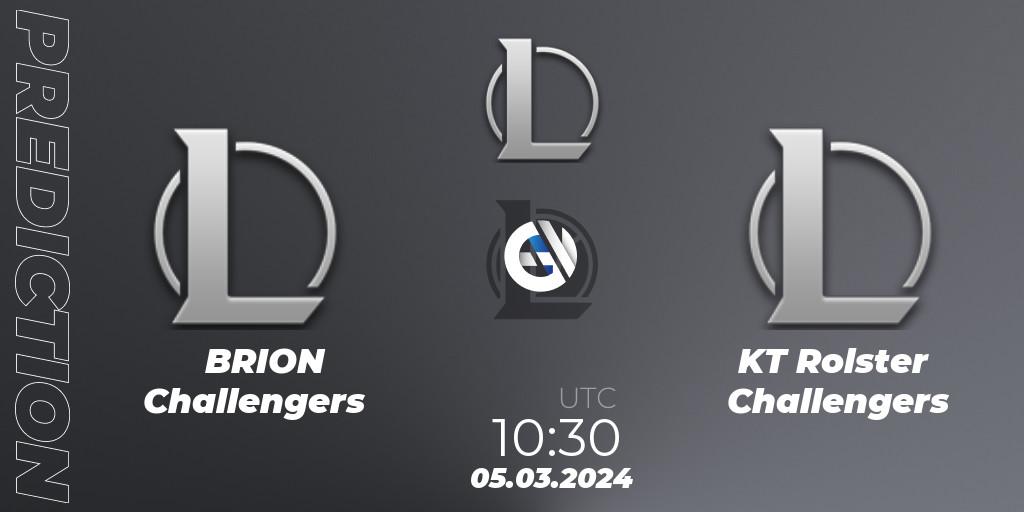 BRION Challengers vs KT Rolster Challengers: Betting TIp, Match Prediction. 05.03.24. LoL, LCK Challengers League 2024 Spring - Group Stage