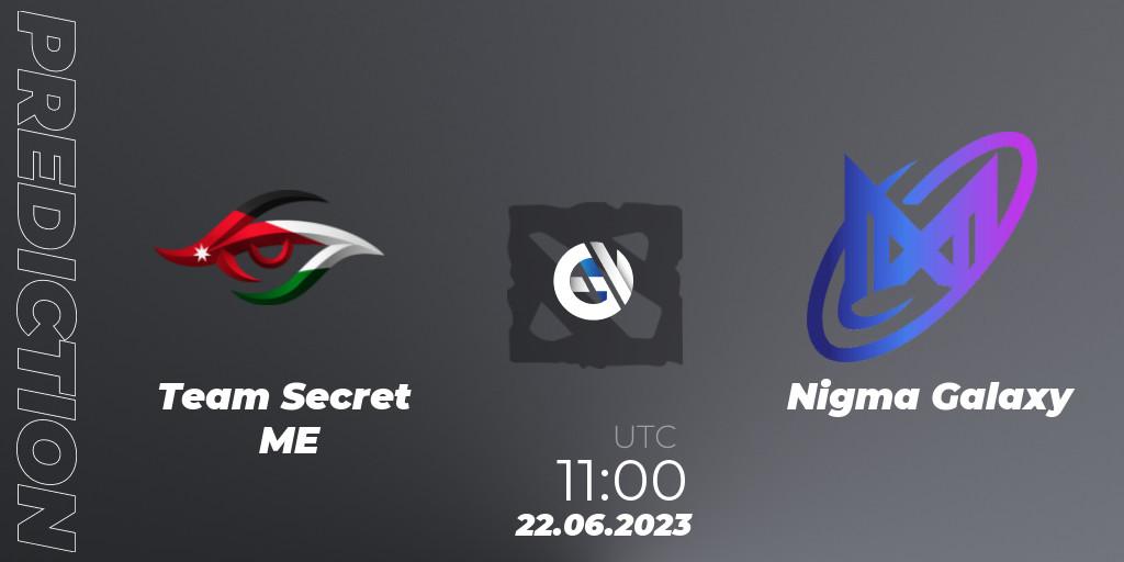 Team Secret ME vs Nigma Galaxy: Betting TIp, Match Prediction. 22.06.2023 at 11:00. Dota 2, Riyadh Masters 2023 MENA Qualifier
