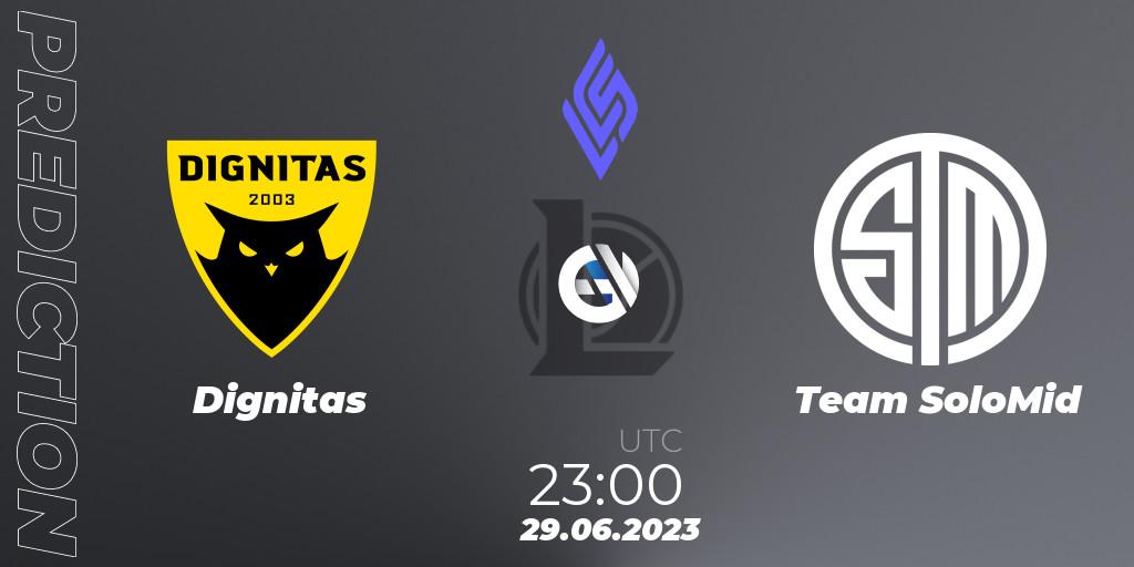 Dignitas vs Team SoloMid: Betting TIp, Match Prediction. 29.06.23. LoL, LCS Summer 2023 - Group Stage