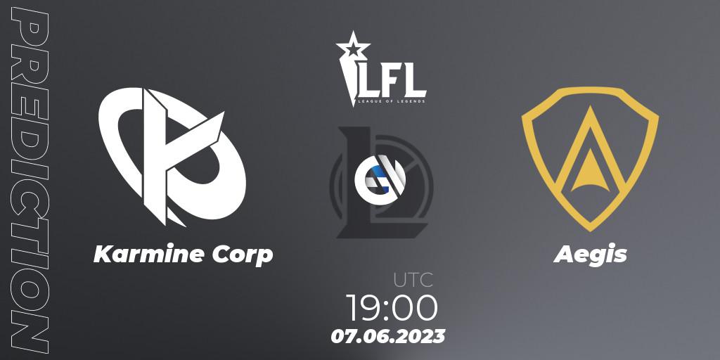 Karmine Corp vs Aegis: Betting TIp, Match Prediction. 07.06.23. LoL, LFL Summer 2023 - Group Stage
