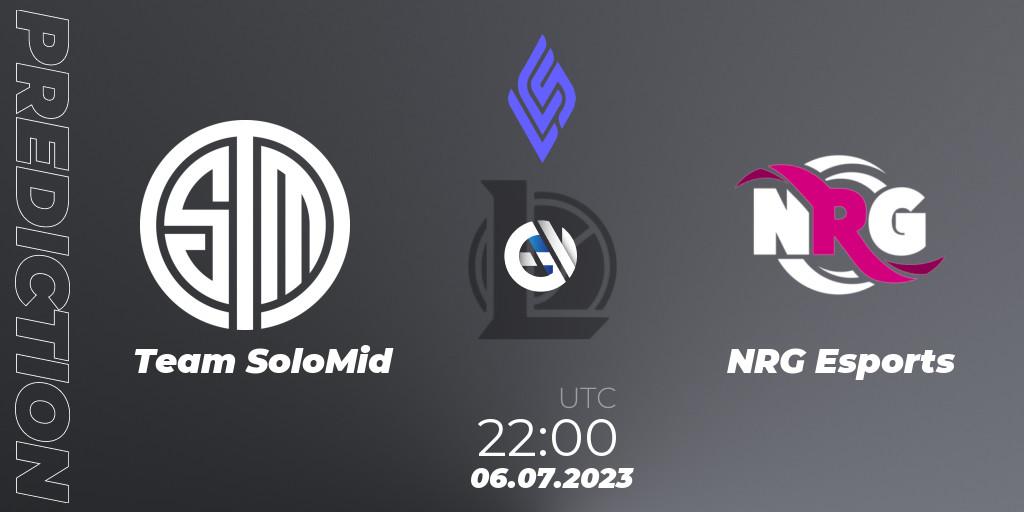 Team SoloMid vs NRG Esports: Betting TIp, Match Prediction. 06.07.23. LoL, LCS Summer 2023 - Group Stage