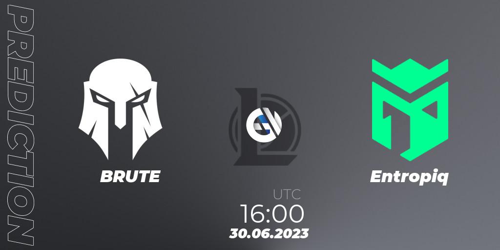 BRUTE vs Entropiq: Betting TIp, Match Prediction. 06.06.2023 at 17:00. LoL, Hitpoint Masters Summer 2023 - Group Stage