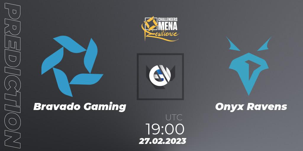 Bravado Gaming vs Onyx Ravens: Betting TIp, Match Prediction. 27.02.2023 at 19:00. VALORANT, VALORANT Challengers 2023 MENA: Resilience Split 1 - Levant and North Africa