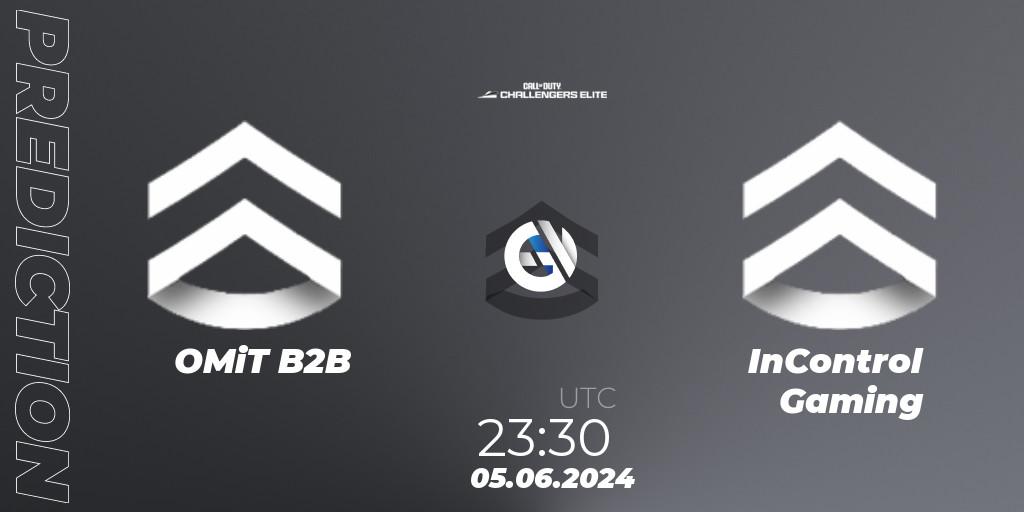 OMiT B2B vs InControl Gaming: Betting TIp, Match Prediction. 05.06.2024 at 22:30. Call of Duty, Call of Duty Challengers 2024 - Elite 3: NA