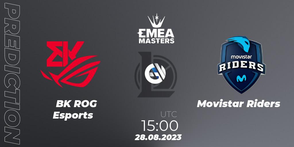 BK ROG Esports vs Movistar Riders: Betting TIp, Match Prediction. 28.08.23. LoL, EMEA Masters Summer 2023
