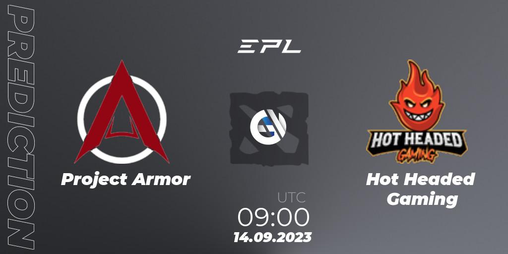 Project Armor vs Hot Headed Gaming: Betting TIp, Match Prediction. 14.09.23. Dota 2, European Pro League Season 12