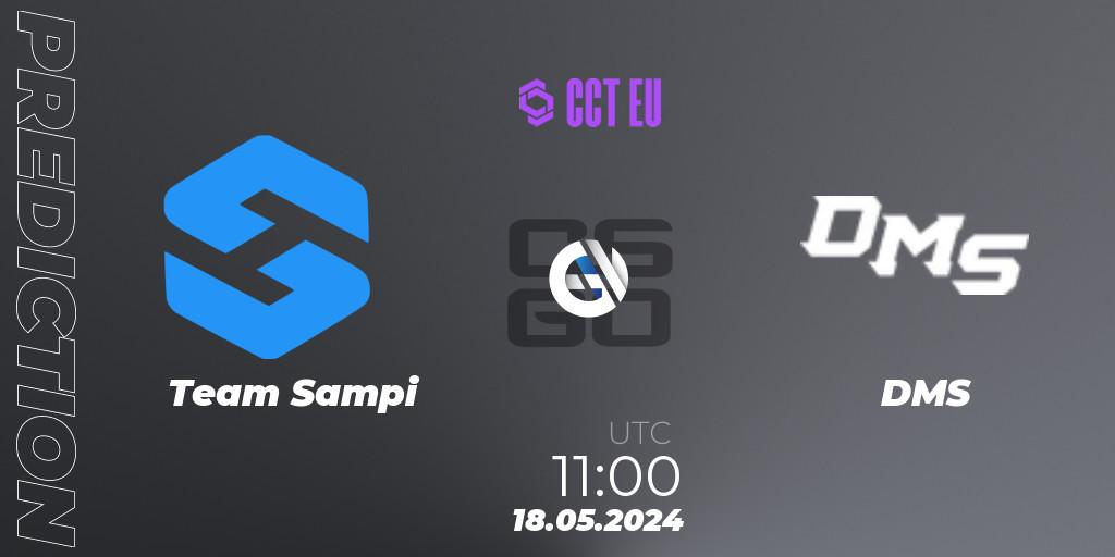 Team Sampi vs DMS: Betting TIp, Match Prediction. 18.05.2024 at 11:00. Counter-Strike (CS2), CCT Season 2 European Series #3
