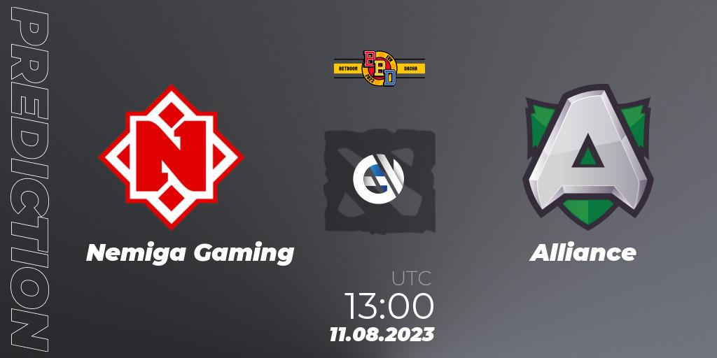 Nemiga Gaming vs Alliance: Betting TIp, Match Prediction. 11.08.23. Dota 2, BetBoom Dacha - Online Stage