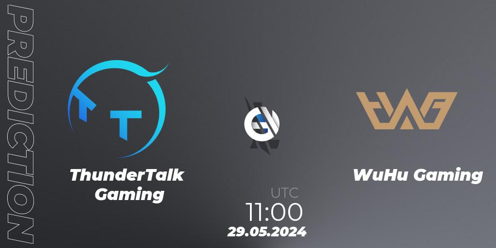 ThunderTalk Gaming vs WuHu Gaming: Betting TIp, Match Prediction. 29.05.2024 at 11:00. Wild Rift, Wild Rift Super League Summer 2024 - 5v5 Tournament Group Stage