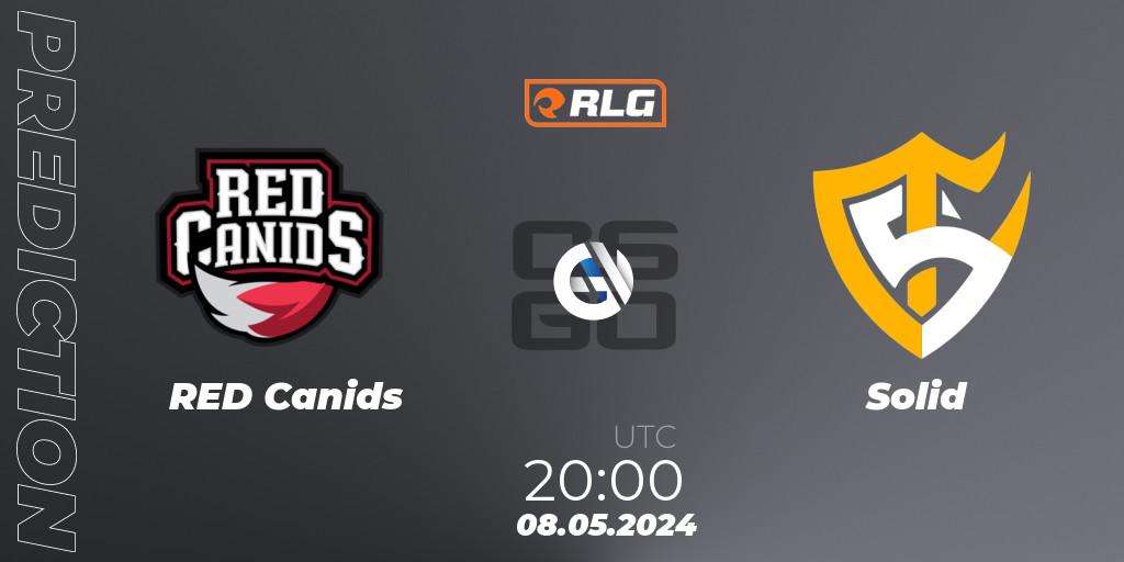 RED Canids vs Solid: Betting TIp, Match Prediction. 08.05.2024 at 20:00. Counter-Strike (CS2), RES Latin American Series #4