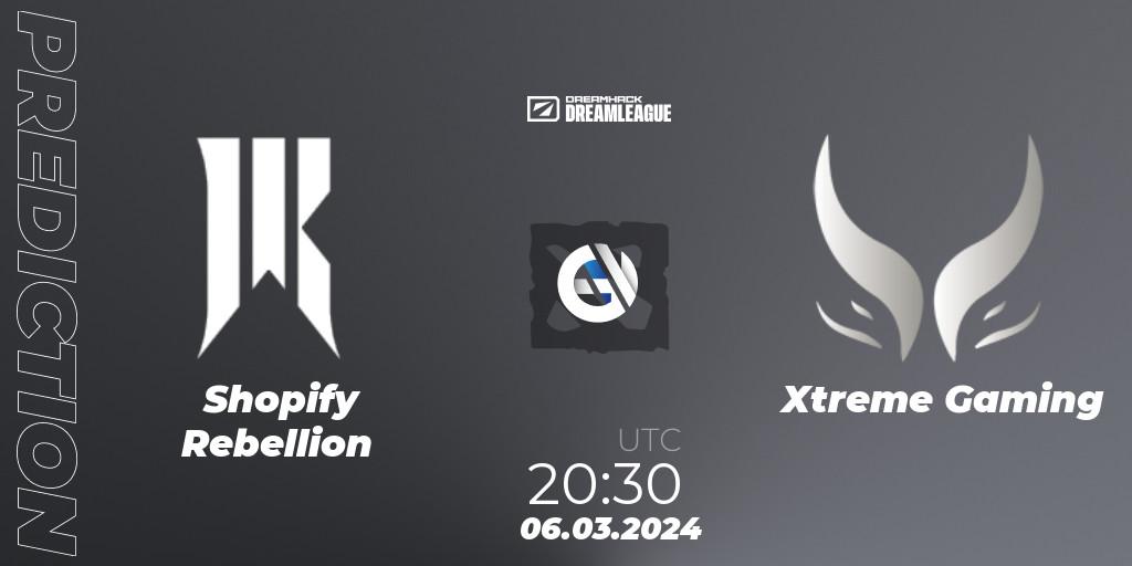 Shopify Rebellion vs Xtreme Gaming: Betting TIp, Match Prediction. 06.03.24. Dota 2, DreamLeague Season 22