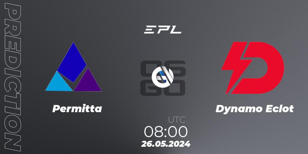 Permitta vs Dynamo Eclot: Betting TIp, Match Prediction. 26.05.2024 at 08:00. Counter-Strike (CS2), European Pro League Season 16