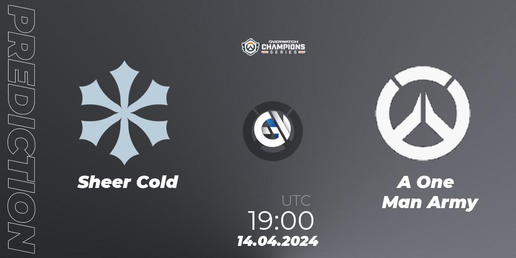 Sheer Cold vs A One Man Army: Betting TIp, Match Prediction. 14.04.2024 at 19:00. Overwatch, Overwatch Champions Series 2024 - EMEA Stage 2 Group Stage