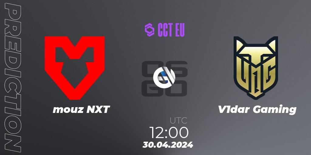 mouz NXT vs V1dar Gaming: Betting TIp, Match Prediction. 30.04.2024 at 12:00. Counter-Strike (CS2), CCT Season 2 Europe Series 2 