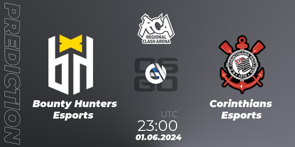 Bounty Hunters Esports vs Corinthians Esports: Betting TIp, Match Prediction. 01.06.2024 at 23:00. Counter-Strike (CS2), Regional Clash Arena South America: Closed Qualifier