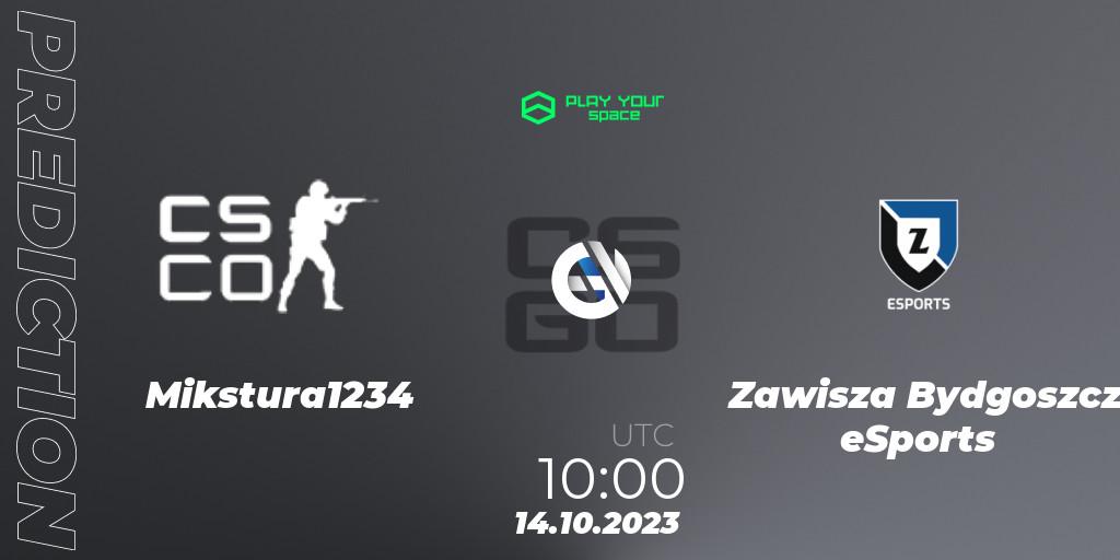 Mikstura1234 vs Zawisza Bydgoszcz eSports: Betting TIp, Match Prediction. 14.10.2023 at 10:00. Counter-Strike (CS2), PYspace Cash Cup Finals