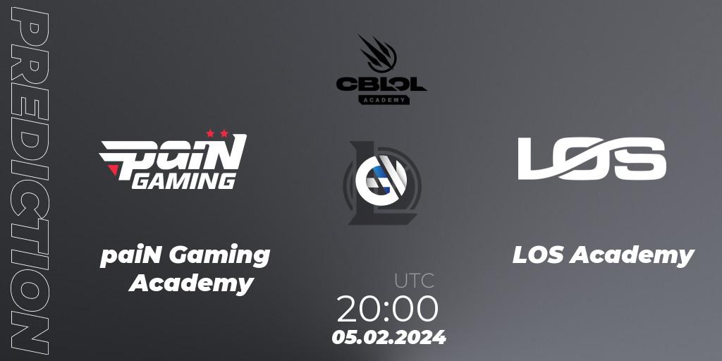 paiN Gaming Academy vs LOS Academy: Betting TIp, Match Prediction. 05.02.2024 at 20:00. LoL, CBLOL Academy Split 1 2024