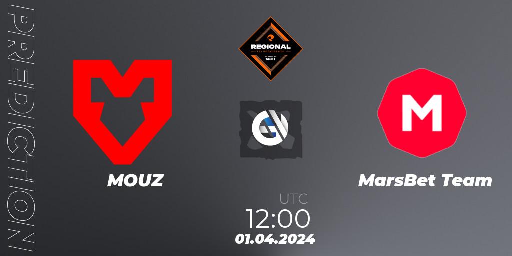 MOUZ vs MarsBet Team: Betting TIp, Match Prediction. 01.04.24. Dota 2, RES Regional Series: EU #1