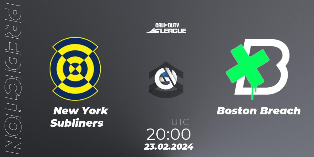 New York Subliners vs Boston Breach: Betting TIp, Match Prediction. 23.02.2024 at 20:00. Call of Duty, Call of Duty League 2024: Stage 2 Major Qualifiers