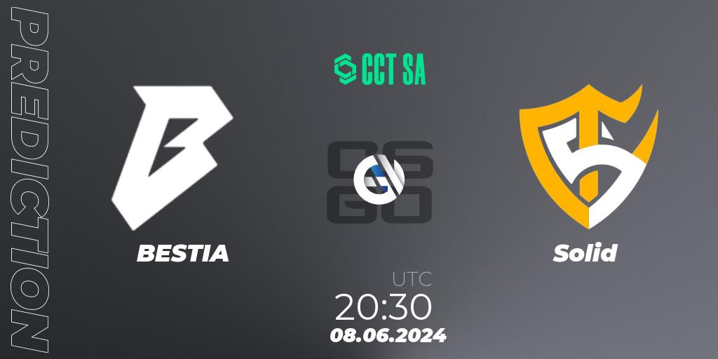 BESTIA vs Solid: Betting TIp, Match Prediction. 08.06.2024 at 20:30. Counter-Strike (CS2), CCT Season 2 South America Series 1