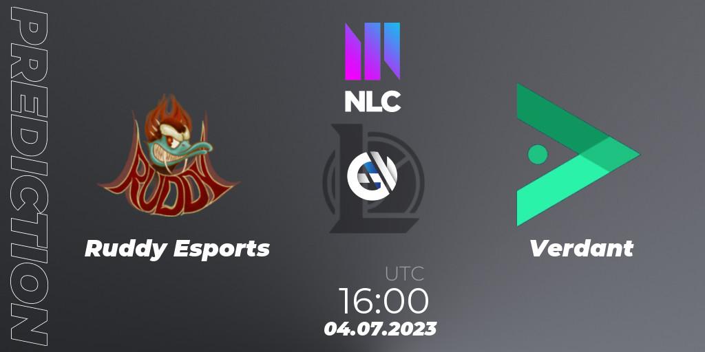 Ruddy Esports vs Verdant: Betting TIp, Match Prediction. 04.07.2023 at 16:00. LoL, NLC Summer 2023 - Group Stage