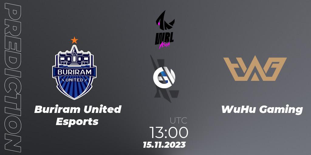 Buriram United Esports vs WuHu Gaming: Betting TIp, Match Prediction. 15.11.23. Wild Rift, WRL Asia 2023 - Season 2 - Regular Season