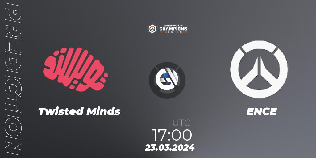 Twisted Minds vs ENCE eSports: Betting TIp, Match Prediction. 23.03.24. Overwatch, Overwatch Champions Series 2024 - EMEA Stage 1 Main Event