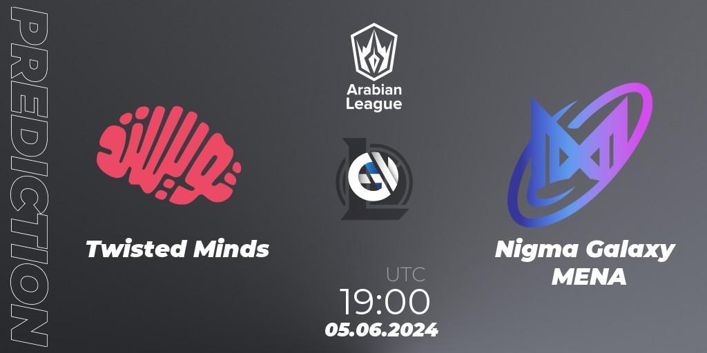 Twisted Minds vs Nigma Galaxy MENA: Betting TIp, Match Prediction. 05.06.2024 at 19:00. LoL, Arabian League Summer 2024