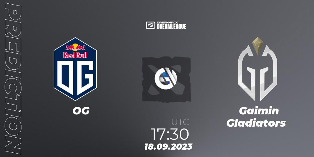 OG vs Gaimin Gladiators: Betting TIp, Match Prediction. 18.09.2023 at 18:30. Dota 2, DreamLeague Season 21
