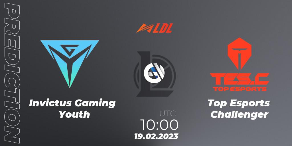 Invictus Gaming Youth vs Top Esports Challenger: Betting TIp, Match Prediction. 19.02.23. LoL, LDL 2023 - Regular Season