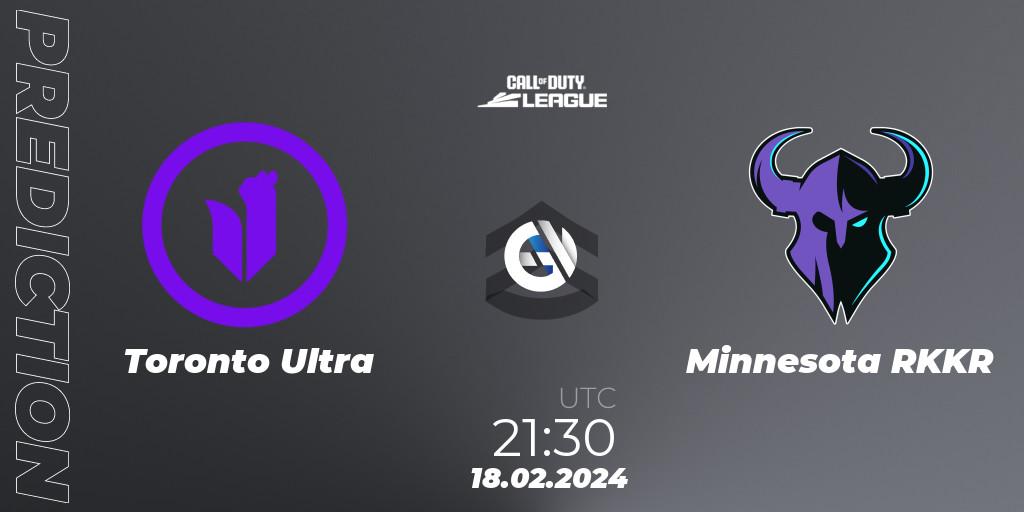 Toronto Ultra vs Minnesota RØKKR: Betting TIp, Match Prediction. 18.02.2024 at 21:30. Call of Duty, Call of Duty League 2024: Stage 2 Major Qualifiers