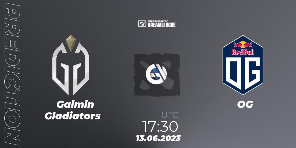 Gaimin Gladiators vs OG: Betting TIp, Match Prediction. 13.06.23. Dota 2, DreamLeague Season 20 - Group Stage 1