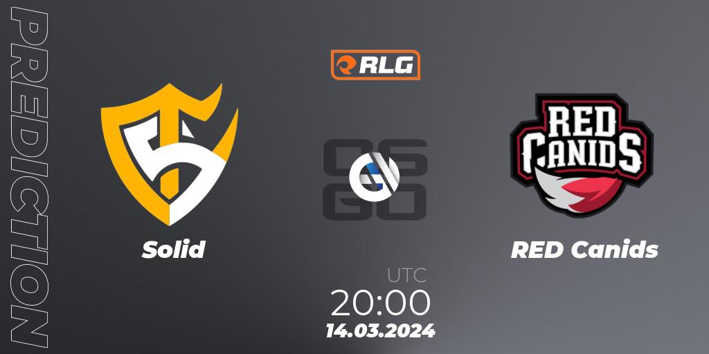 Solid vs RED Canids: Betting TIp, Match Prediction. 14.03.24. CS2 (CS:GO), RES Latin American Series #2