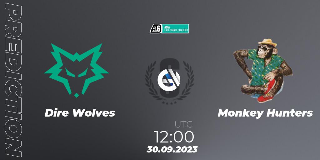 Dire Wolves vs Monkey Hunters: Betting TIp, Match Prediction. 30.09.23. Rainbow Six, Asia League 2023 - Stage 2 - Last Chance Qualifiers