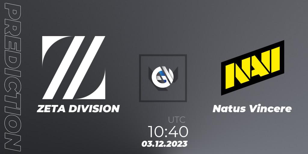 ZETA DIVISION vs Natus Vincere: Betting TIp, Match Prediction. 03.12.23. VALORANT, Riot Games ONE PRO INVITATIONAL 2023
