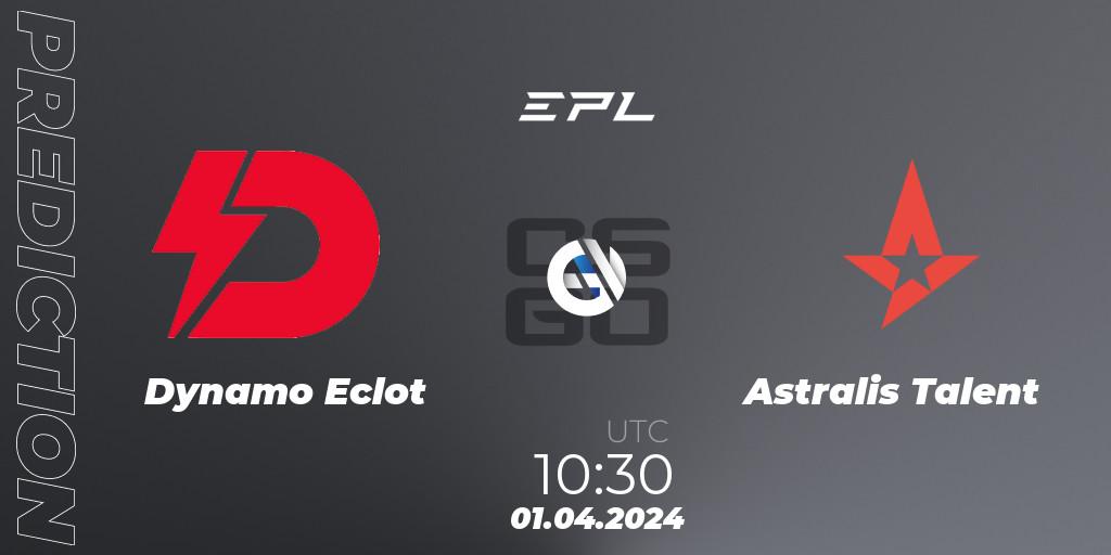 Dynamo Eclot vs Astralis Talent: Betting TIp, Match Prediction. 01.04.24. CS2 (CS:GO), European Pro League Season 16: Division 2