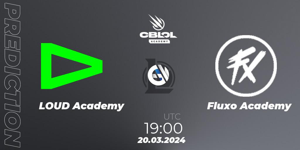 LOUD Academy vs Fluxo Academy: Betting TIp, Match Prediction. 20.03.2024 at 19:00. LoL, CBLOL Academy Split 1 2024